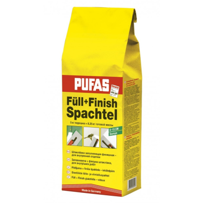 Шпатлевка гипсовая заполняющая PUFAS Full+Finish 5кг