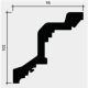 Карниз потолочный плинтус